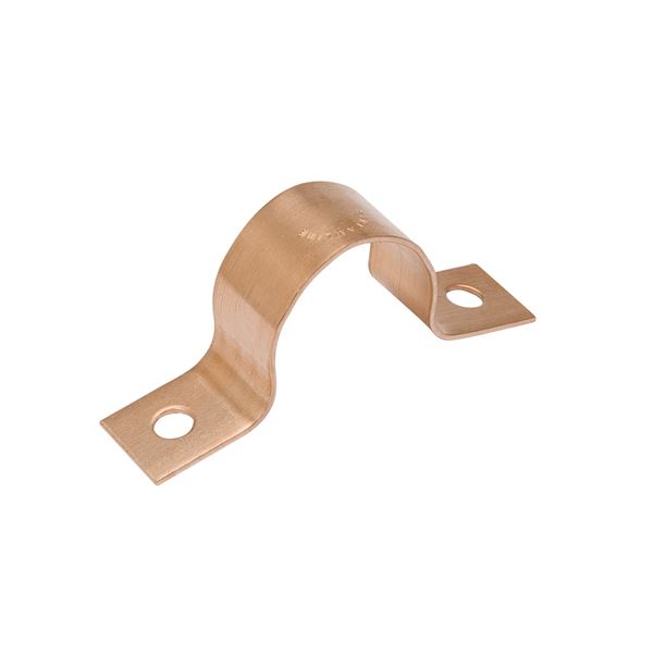 Copper Tube Strap, 1" (1-1/8"OD) 2-Hole WS-1100